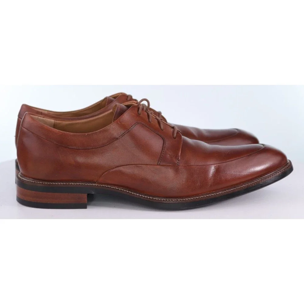 Cole Haan Warren $160 Men's Apron Dress Shoes Size 11.5 M Ox Leather British Tan